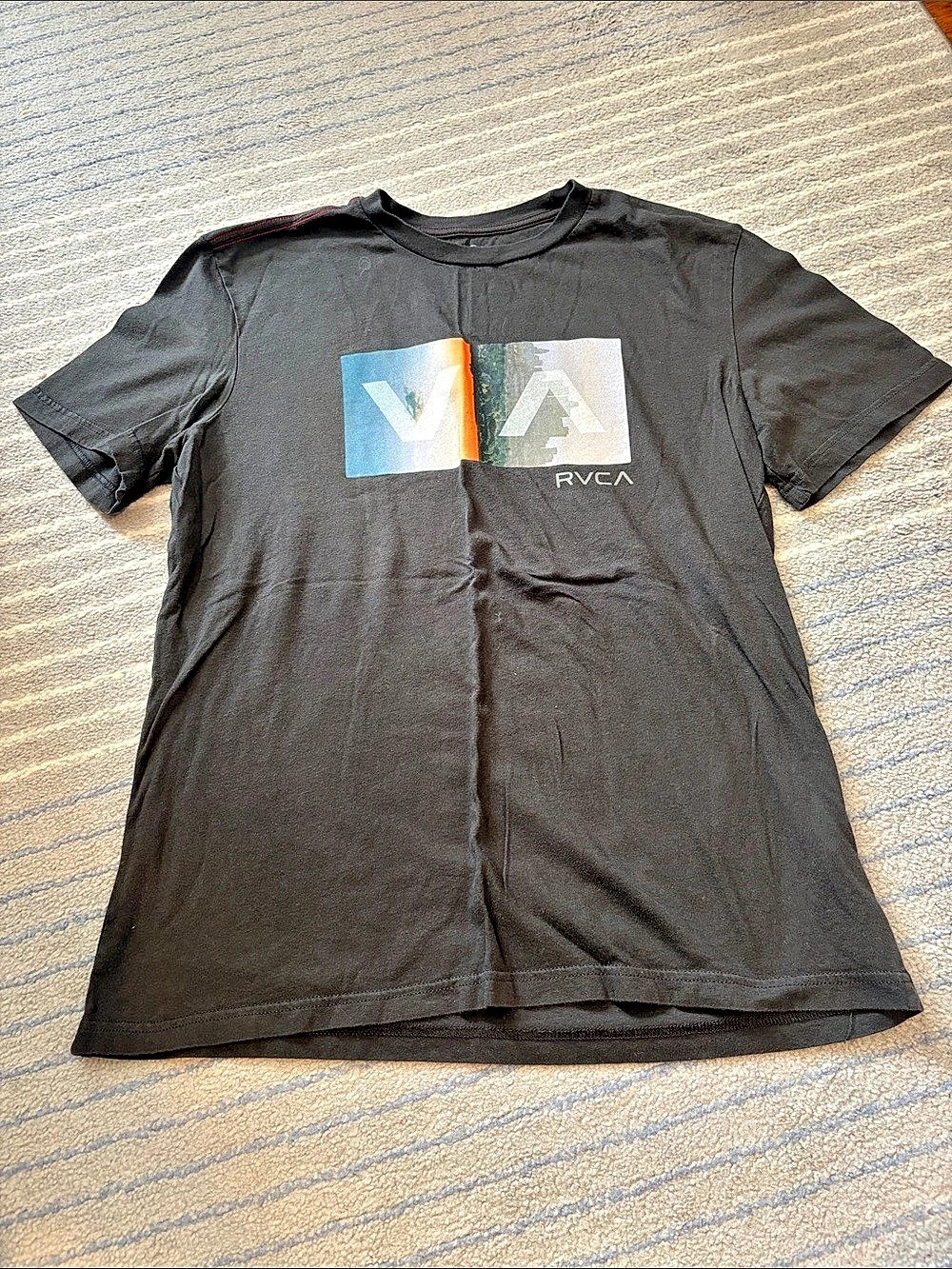 RVCA Men's Logo Tee in Black